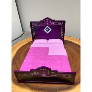 Disney Frozen 2 Lullaby Singing Musical Bed Purple Dollhouse Accessory for 6" Do